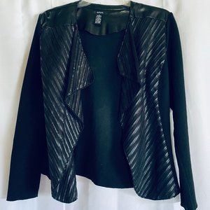 Alfani Women's Black Faux Leather Jacket